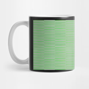 Strips - green and white. Mug